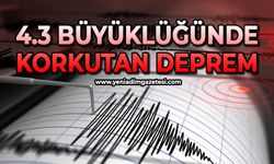 4.3 büyüklüğünde deprem