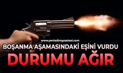 Boşanma aşamasındaki eşini silahla vurarak ağır yaraladı