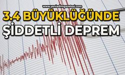 3,4 şiddetinde deprem