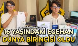 16 yaşındaki Egehan dünya birincisi oldu