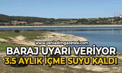 3.5 aylık içme suyu kaldı: Su seviyesi yüzde 26