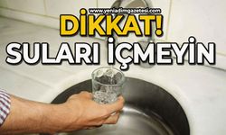 Dikkat suları içmeyin!
