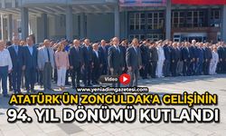 Atatürk'ün Zonguldak'a gelişinin 94. yıl dönümü kutlandı