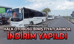 Halk otobüsü biniş fiyatlarında indirim yapıldı