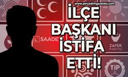 İlçe Başkanı istifa etti!