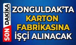 Zonguldak'ta karton fabrikasına işçi alınacak