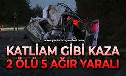 Katliam gibi kaza: 2 ölü, 5 ağır yaralı