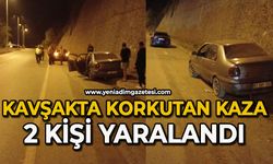 Kavşakta korkutan kaza: 2 yaralı