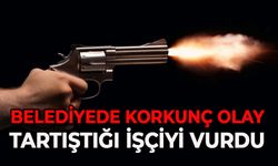 Belediyede korkunç olay: Tartıştığı işçiyi vurdu