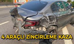 4 araçlı zincirleme kaza