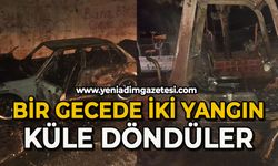 Aynı gecede iki yangın: Küle döndüler