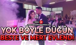 Yok böyle düğün: Beste ve Mert ile dünya evine girdi