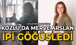 Kozlu’da Merve Arslan ipi göğüsledi