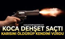Karısını öldürüp, kendini vurdu