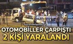 Otomobiller çarpıştı: 2 yaralı