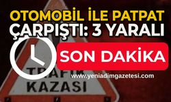 Otomobil ile patpat çarpıştı: 3 yaralı