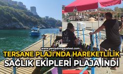 Tersane Plajı’nda hareketlilik: Sağlık ekipleri plaja indi