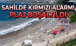 Sahilde kırmızı alarm: Plaj boşaltıldı