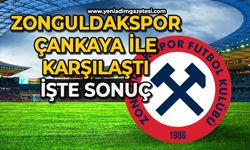 Zonguldakspor, Çankaya ile karşılaştı: İşte sonuç