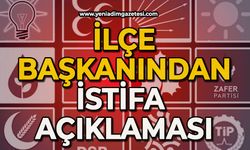 İlçe Başkanından istifa açıklaması