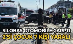 Çimento yüklü silobas otomobile çarptı: 2’si çocuk 7 kişi yaralı