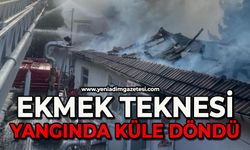 Ekmek teknesi yanarak kül oldu