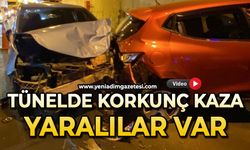 Tünelde korkunç kaza: Yaralılar var