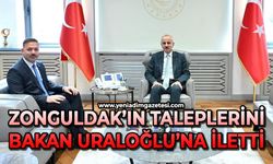 Zonguldak'ın taleplerini Bakan Uraloğlu'na iletti