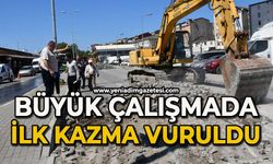 Büyük çalışma için ilk kazma vuruldu