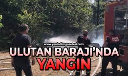 Ulutan Barajı'nda yangın