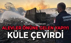 Alevler önüne gelen yapıyı küle çevirdi