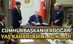 Cumhurbaşkanı Erdoğan YAŞ kararlarını imzaladı