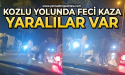 Kozlu yolunda feci kaza: Yaralılar var