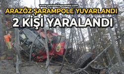 Arazöz şarampole yuvarlandı: 2 yaralı
