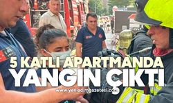 5 katlı apartmanda yangın çıktı