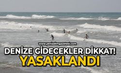 Denize girmek yasak