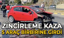 Zincirleme kaza: 5 araç birbirine girdi