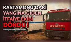 Yangına giden itfaiye ekibi döndü