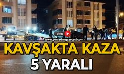 Kavşakta kaza: 5 yaralı