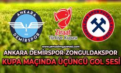 Ankara Demirspor-Zonguldakspor Kupa Maçında üçüncü gol sesi