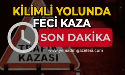 Kilimli sahil yolunda feci kaza