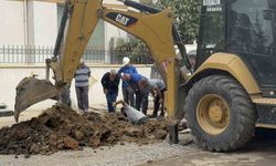 Altyapı çalışması sırasında doğal gaz borusu delindi