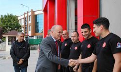 Başkan Özlü itfaiye personelleri ile bir araya geldi