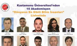 Kastamonu Üniversitesi’ndeki 10 akademisyen, en etkili bilim insanları listesinde