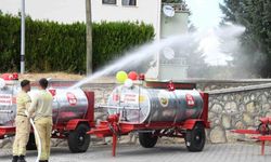 Yangına hassas köylere 16 su söndürme tankeri dağıtıldı