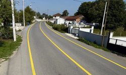 Yol güvenliği için çizgi çalışmaları başladı