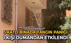 5 katlı binada yangın paniği