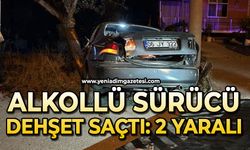 Alkollü sürücü ağaca çarptı: Yaralılar var
