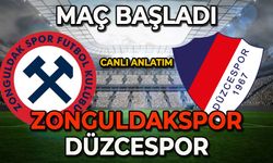 Zonguldakspor-Düzcespor karşılaşması başladı (Canlı Anlatım)
