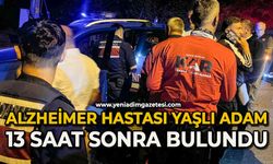 Kaybolan Alzheimer hastası yaşlı adam, 13 saat sonra bulundu